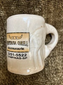 Taza de porcelana de colección Brasil 1 oz tiro parrilla montana churrascaria porcelana pozo - Imagen 1 de 11