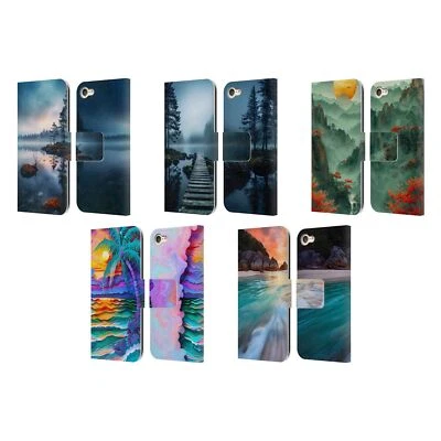 OFFICIAL HAROULITA SCENERIES LEATHER BOOK CASE FOR APPLE iPOD TOUCH MP3 - Image 1 of 4