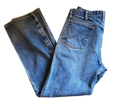 Pantalones de mezclilla Wrangler FR Workwear para hombre 34 X 33 calce relajado azul FR31MWZ Foto 1 de 4