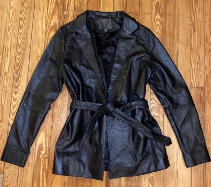 MUUBAA Belted leather blazer - Image 1 of 4