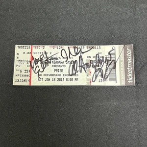 Canadian Rock Band Prism Band Signed Concert Ticket 2014 - Picture 1 of 1