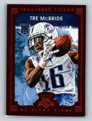 2015 Panini Gridiron Kings #160 Tre McBride Tennessee Titans Rookie - Image 1 of 2
