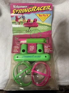 VINTAGE 90'S KIDPOWER STRINGRACER PINK & GREEN STRING RACER NEW IN PACKAGE - Bild 1 von 13