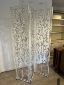Vintage 3 Panelled Jewelled Room Divider - Picture 1 of 5