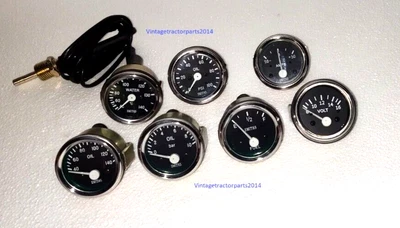 Smiths-52mm-Kit-Temp-Oil-Fuel-Oil Temp Gauge Volt +Amp+Oil Gauges Replica BC - Image 1 of 3