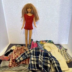 Vtg 1967 Skipper Doll With Lot Of Barbie/Skipper Clothes - Picture 1 of 8