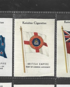 Kensitas Seide Zigarettenkarte Flaggen des British Empire Port of London Authority - Bild 1 von 1