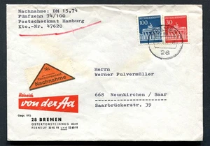 Germany - BRD : Cash On Delivery cover from Bremen - 1972 - used - Picture 1 of 1