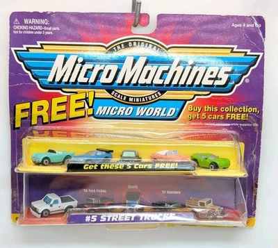 Micro Machines Micro World #5 Street Trucks W/ Bonus Cars Read Description  - Image 1 of 4