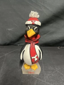 Pete der Pinguin Youngstown State University YSU Keramik Wackelkopf Maskottchen - Bild 1 von 17