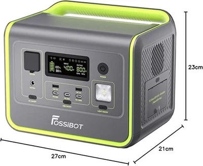 F800 Tragbare Powerstation, 512Wh Solar Generator mit LiFePO4, 800W (Surge 1600W - Bild 1 von 4