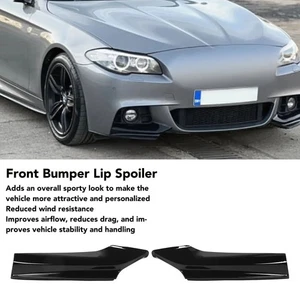 Front Bumper Lip Splitter Pair for BMW 5 Series F10 F11 M Sport 2010-2016 - Picture 1 of 7