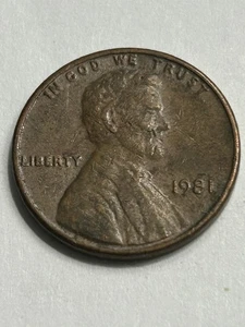 1981 No Mint Mark Lincoln Memorial Penny Error On Rim/Doubling On Reverse (A295) - Picture 1 of 9