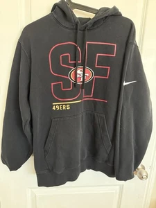 Herren Nike San Francisco 49ers Hoodie Medium Schwarz Sweatshirt - Bild 1 von 4