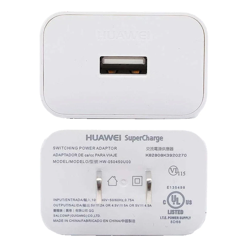 Original OEM Huawei 22.5W SuperCharge Cargador Rápido USB Adaptador de Pared 4.5V 5A Nuevo Foto 1 de 4