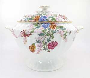 Spode 'Chelsea Gardens' Fine Bone China: Round Lidded Soup Tureen  - Picture 1 of 5
