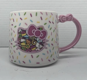 Sanrio Hello Kitty Cafe Exclusive Sprinkles Bow Coffee Mug Cup 2019 - Picture 1 of 8