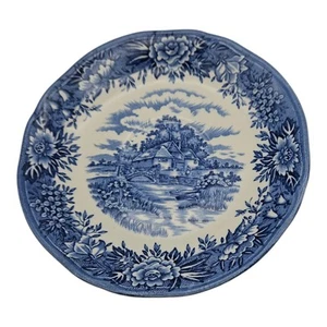 Salem China Antiguo Staffordshire English Village Juego de 4 platillos para tazas de té - Imagen 1 de 12