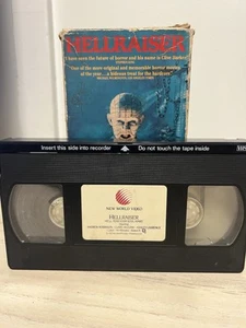 Hellraiser VHS 80s Cult Horror 1988 New World Video First Release Clive Barker - Picture 1 of 5
