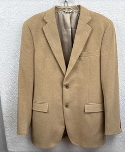 JOSEPH & FEISS Herren Beige Hellbraun 100% KAMELHAAR Sport Mantel Jacke Blazer 42 XL - Bild 1 von 24