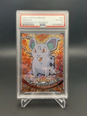 RARE POP 2! 2000 SPARKLE NIDORAN #29 PSA 6 MINT POKEMON TOPPS SERIES 1 - Image 1 of 2