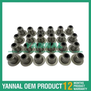 New 24 pcs Valve Stem Seal - Metal Type for John Deere 6081 Engine - Picture 1 of 6