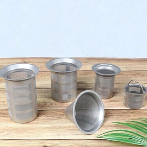 Pure Titanium Mesh Cup Tea Infuser Strainer Diffuser Tea Leaf Filter For Cup Mug - Picture 1 of 18