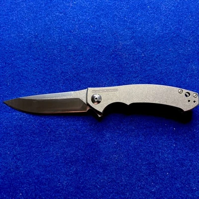 Faca tolerância zero ZT0450 Sinkevich - S35VN lâmina cabo de titânio muito limpa - Imagem 1 de 4