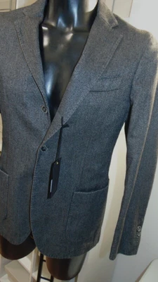 SANTANIELLO  ABITO NUOVO MONOPETTO 48 LANA+ COTONE AUT/INV SA-B0W 650,00 SLIM - Image 1 of 4