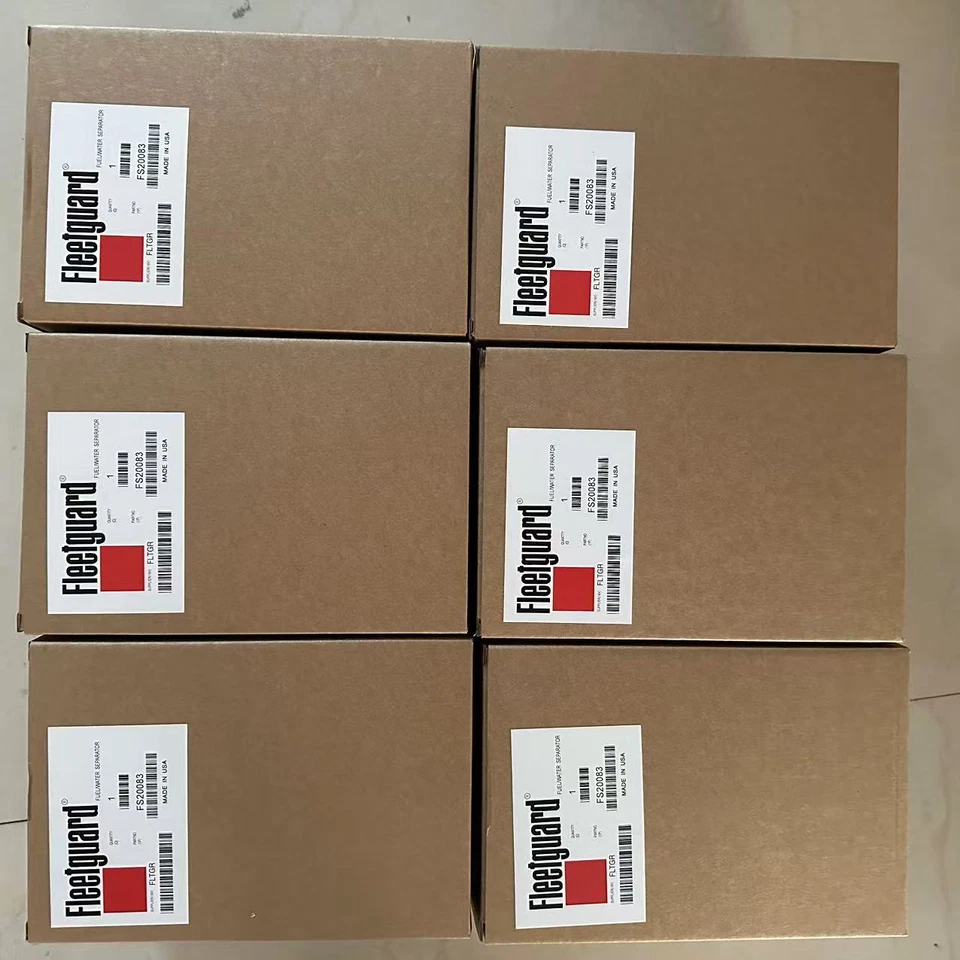 6X Filtro separador de agua combustible Fleetguard FS20083 para Cummins ISX DD13 DD15 DD16 Foto 1 de 1