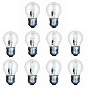 10 x Halógeno Baja Energía G45 42W (equivalente a 60 vatios) E27 Transparente Regulable - Imagen 1 de 1