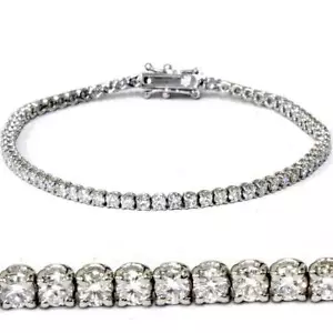 3 ct Diamond Tennis Bracelet 14k White Gold 7" Lab Grown - Picture 1 of 4