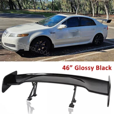 46" Rear Trunk Wing Racing Spoiler GT Style Glossy Black For Acura TL 1995-2014 Foto 1 de 4