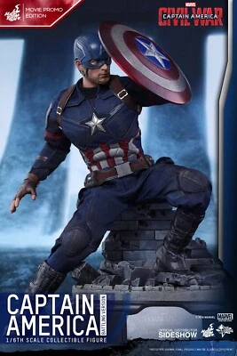 Hot Toys 1/6 Capitán América Civil War Battling Ver. Vendedor exclusivo de Estados Unidos MMS360 Foto 1 de 4