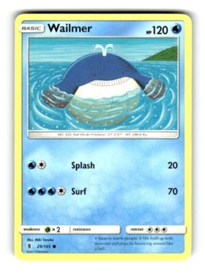 Pokemon S&M Guardians Rising Wailmer 23/145 - Image 1 of 4