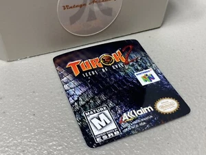 Turok 2 (N64 Nintendo) Ersatzetikett - Bild 1 von 1