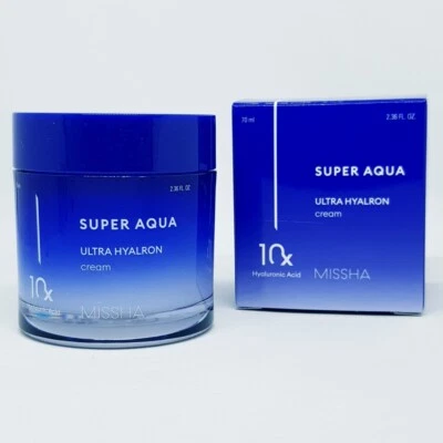Crema hidratante iluminadora K-Beauty MISSHA Super Aqua Ultra Hyalron 70 ml Foto 1 de 4