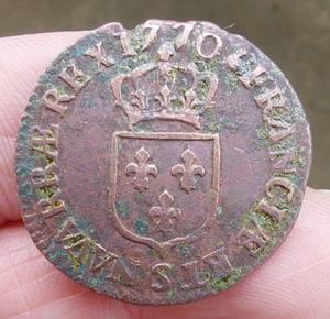 Louis XV, 1/2 Demi Sol À La Vieille Tête 1770 S Reims - Picture 1 of 4