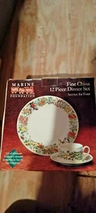 new marines toys for tots 12 piece dinner set,service for four free shipping - Picture 1 of 1
