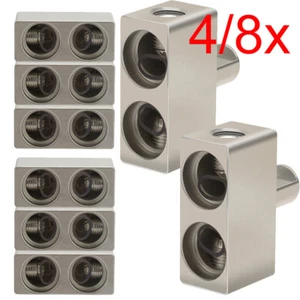 4/8x Car Audio Power Ground Dual 1/0 Gauge To 1/0 Gauge Offset Amp Input Reducer - Picture 1 of 12