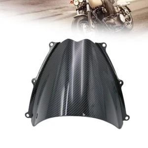 Front Windshield Carbon Fiber Look Windscreen For 2007-2008 Suzuki GSXR 1000R K7 - Foto 1 di 11