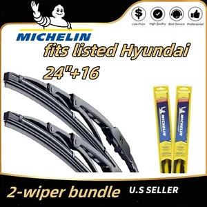 High Performance : Michelin 2-Wiper Blade Set fits listed Hyundai: 13-24-16 - Bild 1 von 12