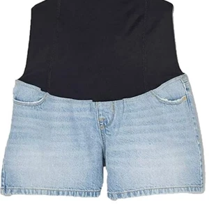 Isabel Maternity by Ingrid & Isabel Women's Crisscross Panel Denim Jean Shorts - Picture 1 of 5