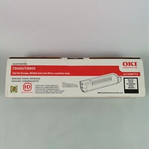 Oki Data Black Toner Cartridge 43487712 Genuine Original C8600 C8800 8600n - Picture 1 of 1