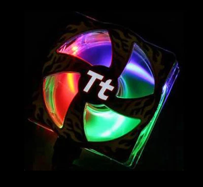 NEW Thermaltake Fireball 80mm EL & LED Fan Blue Green Red LEDs A1654 - Image 1 of 4