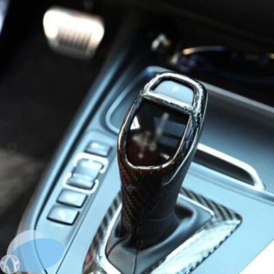 Real Carbon Fiber Car Interior Gear Shift Knob Cover Trim For 2011-2016 BMW X3 Foto 1 de 4