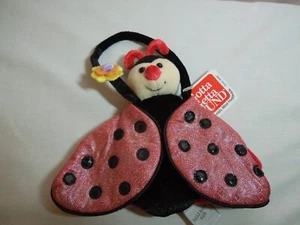 Gund Dazzle Bugs Child's Purse(Black/red ladybug) - Picture 1 of 2