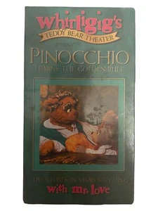 NEW Sealed Pinocchio Learns the Golden Rule (VHS, 1992) Rare Whirligig's Mr Love - Picture 1 of 5