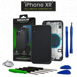 Tylna pokrywa do iPhone XR czarna obudowa tylna rama szklana ramka obudowa nowa - Zdjęcie 1 z 5