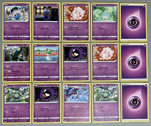 🟣Pokemon Card Lot 🟣Sword & Shield Chilling Reign (2021)🟣15 Psychic Type - Foto 1 di 3